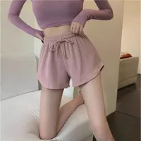 Men's High Waist Women's Fitness Shorts Casual Sports Loose Wide Leg Summer New Plaid Pattern Polyester Elastic Waist main image 3