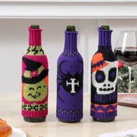 Halloween Decoration Knitted Christmas Bottle Cover Red Wine Suitable For Restaurant Decoration Clothing Accessories main image 2