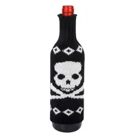 Halloween Decoration Knitted Christmas Bottle Cover Red Wine Suitable For Restaurant Decoration Clothing Accessories sku image 2