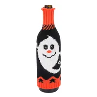 Halloween Decoration Knitted Christmas Bottle Cover Red Wine Suitable For Restaurant Decoration Clothing Accessories sku image 3