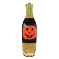 Halloween Decoration Knitted Christmas Bottle Cover Red Wine Suitable For Restaurant Decoration Clothing Accessories sku image 5