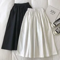 Women's Slim-Fit High Waist A- Line Skirt New Style Summer Slimming Umbrella-Shaped Casual Polyester Fabric Skirt main image 2