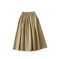 Women's Slim-Fit High Waist A- Line Skirt New Style Summer Slimming Umbrella-Shaped Casual Polyester Fabric Skirt main image 5
