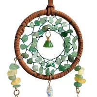 Hand-Woven Natural Green Turquoise Car Pendant Luxury Men's Gift Exclusive Automobile Hanging Ornament Iron Hoop Material main image 4