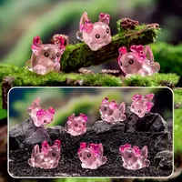 Glowing Coral Hexagonal Newt Resin DIY Craft Decoration Marine Animal Car Desktop Figurine Art Plastic Resin main image 1