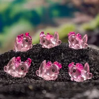 Glowing Coral Hexagonal Newt Resin DIY Craft Decoration Marine Animal Car Desktop Figurine Art Plastic Resin main image 2