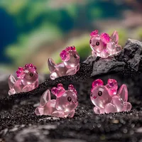 Glowing Coral Hexagonal Newt Resin DIY Craft Decoration Marine Animal Car Desktop Figurine Art Plastic Resin main image 3