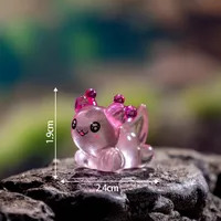 Glowing Coral Hexagonal Newt Resin DIY Craft Decoration Marine Animal Car Desktop Figurine Art Plastic Resin sku image 1