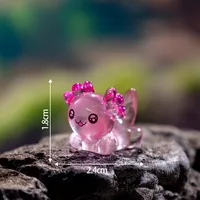 Glowing Coral Hexagonal Newt Resin DIY Craft Decoration Marine Animal Car Desktop Figurine Art Plastic Resin sku image 3