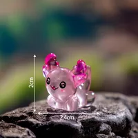 Glowing Coral Hexagonal Newt Resin DIY Craft Decoration Marine Animal Car Desktop Figurine Art Plastic Resin sku image 4