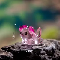 Glowing Coral Hexagonal Newt Resin DIY Craft Decoration Marine Animal Car Desktop Figurine Art Plastic Resin sku image 5