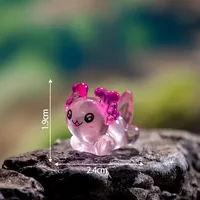 Glowing Coral Hexagonal Newt Resin DIY Craft Decoration Marine Animal Car Desktop Figurine Art Plastic Resin sku image 8