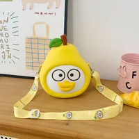 Children's Cartoon Fruit Crossbody Bag Silicone Shoulder Bag Zipper Closure Leisure Holiday Cute Style All Seasons Universal main image 2