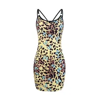 Fashion Sexy Round Neck Printed Strapless Dress Women's Fashion Spring And Summer New  Style Knee-Length Dress main image 4