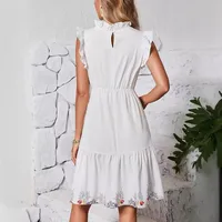 Fashion Floral Floral Print Slit Skirt Dress Sleeveless High Waist A- Line Skirt  Style New Women's Clothing main image 2