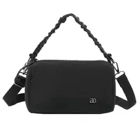 Women's Nylon Solid Color Streetwear Square Zipper Shoulder Bag sku image 2