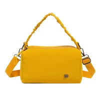 Women's Nylon Solid Color Streetwear Square Zipper Shoulder Bag sku image 3