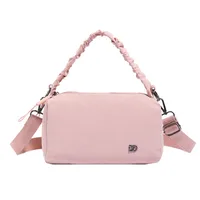Women's Nylon Solid Color Streetwear Square Zipper Shoulder Bag sku image 5