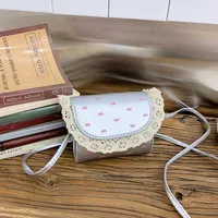 Kid'S Pu Leather Bow Knot Cute Square Flip Cover Shoulder Bag sku image 2