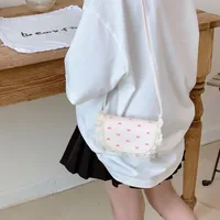 Kid'S Pu Leather Bow Knot Cute Square Flip Cover Shoulder Bag sku image 3