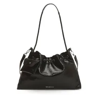 Women's Pu Leather Solid Color Streetwear Dumpling Shape String Shoulder Bag Tote Bag sku image 1