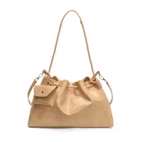 Women's Pu Leather Solid Color Streetwear Dumpling Shape String Shoulder Bag Tote Bag sku image 3