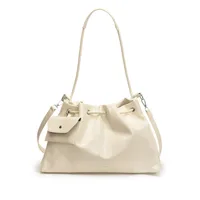 Women's Pu Leather Solid Color Streetwear Dumpling Shape String Shoulder Bag Tote Bag sku image 4