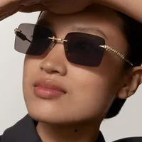 Rimless Square Edge Sunglasses Thread Fashion  Style Style Women's Sunglasses Travel Fashion Matching main image 2