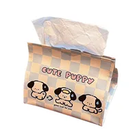 Tengyi Original Cute Cartoon Leather Tissue Box Car Storage Simple Style PVC Material Household Tissue Holder main image 3