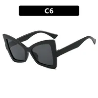 Butterfly Frame Full Rim Glasses Anti-Blue Light Plain Lens Large Frame Color Matching Design Elegant Versatile For Adults sku image 6