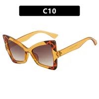 Butterfly Frame Full Rim Glasses Anti-Blue Light Plain Lens Large Frame Color Matching Design Elegant Versatile For Adults sku image 10