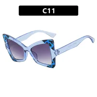 Butterfly Frame Full Rim Glasses Anti-Blue Light Plain Lens Large Frame Color Matching Design Elegant Versatile For Adults sku image 11