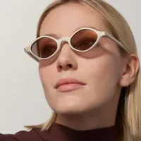 Fashion Irregular Small Frame Polarized Sunglasses Women Trend Neutral Travel And Style Protection Black Acetate Glasses main image 2