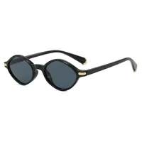 Fashion Irregular Small Frame Polarized Sunglasses Women Trend Neutral Travel And Style Protection Black Acetate Glasses main image 5