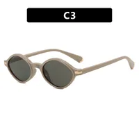 Fashion Irregular Small Frame Polarized Sunglasses Women Trend Neutral Travel And Style Protection Black Acetate Glasses sku image 3