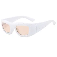 2000 S Style Grid Pattern Sunglasses Women Fashion Personalized Hip Hop Punk Glasses Travel Party Sunscreen Square Frame Full Frame main image 5