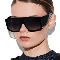Vintage With Large Rims Square Sunglasses Women Fashion  Style Style Sunglasses Outdoor Travel Sun Protection main image 3