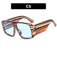 Vintage With Large Rims Square Sunglasses Women Fashion  Style Style Sunglasses Outdoor Travel Sun Protection sku image 6