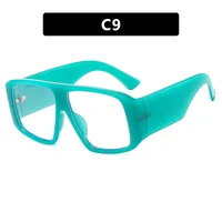 Vintage With Large Rims Square Sunglasses Women Fashion  Style Style Sunglasses Outdoor Travel Sun Protection sku image 9