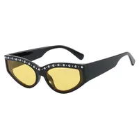 Triangle Cat-Eye Sunglasses Diamond-Embedded Fashion Sunscreen  Style High-End Sunglasses main image 6