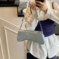 Women's Pu Leather Solid Color Streetwear Pillow Shape Flip Cover Shoulder Bag main image 2