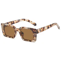 Vintage Square Frame Sunglasses Women Simple Fashion Ins Popular Style Sunglasses Travel And Street Style Sun Protection Glasses main image 3