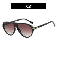 Fashion T-Type Frog Glasses Women's Sunglasses Street Style Back Buckle Sunglasses Travel Fashion Matching Sun Protection sku image 3