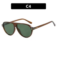 Fashion T-Type Frog Glasses Women's Sunglasses Street Style Back Buckle Sunglasses Travel Fashion Matching Sun Protection sku image 4