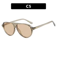 Fashion T-Type Frog Glasses Women's Sunglasses Street Style Back Buckle Sunglasses Travel Fashion Matching Sun Protection sku image 5