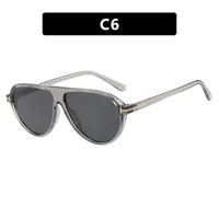 Fashion T-Type Frog Glasses Women's Sunglasses Street Style Back Buckle Sunglasses Travel Fashion Matching Sun Protection sku image 6