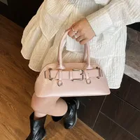 Women's Pu Leather Solid Color Streetwear Square Zipper Shoulder Bag main image 4