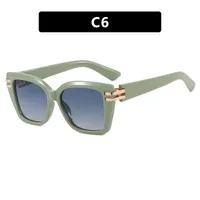 Large Square Frame Sunglasses Ladies UV Protection To Make Round Face Thin-Looked Fashion Travel And Street Fashion Glasses sku image 6