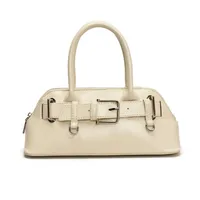 Women's Pu Leather Solid Color Streetwear Square Zipper Shoulder Bag sku image 1