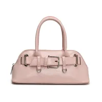 Women's Pu Leather Solid Color Streetwear Square Zipper Shoulder Bag sku image 5